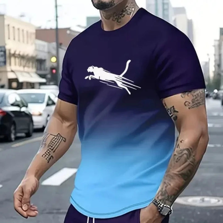 Animal T-Shirts For Men 3d Print T-Shirt Mens Sports T-Shirt Street Fashion Short Sleeve Tee Shirts Loose Oversized Men Clothing