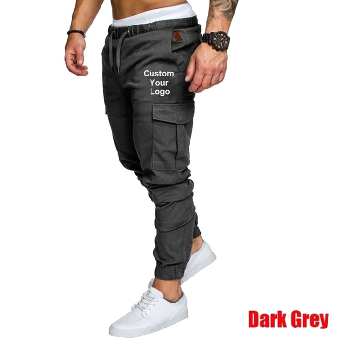 Men's Fitness Custom Your Logo Training Sports Pants Jogger Men's Fashion Casual Feet Sports Pants Bottoms Sportswear