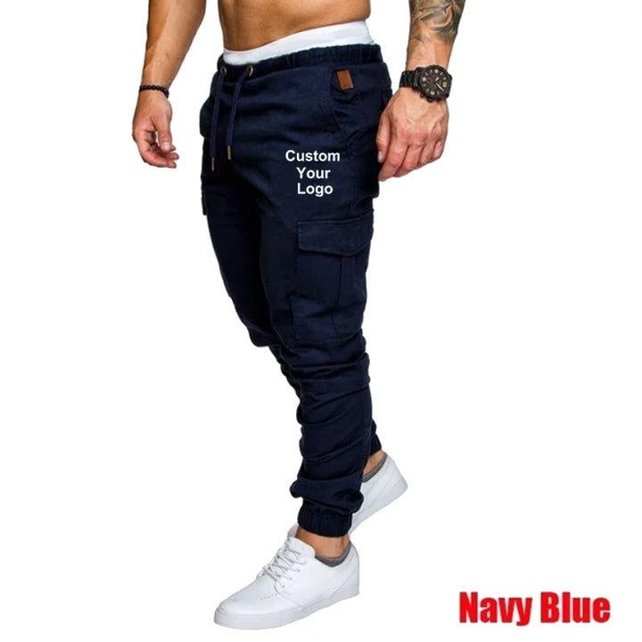 Men's Fitness Custom Your Logo Training Sports Pants Jogger Men's Fashion Casual Feet Sports Pants Bottoms Sportswear