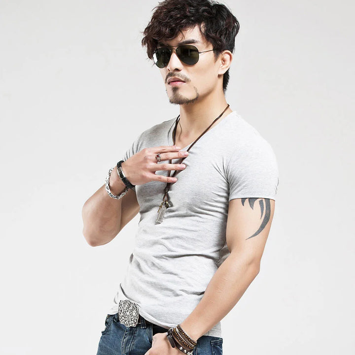 2024 MRMT Brand New Men T Shirt 10 colors Fitness Mens T-shirts V neck Man T-shirt For Male Clothing Tshirts S-5XL Tops Tees